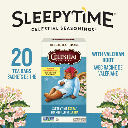 Celestial Seasonings Sleepytime Extra Herbal Tea, 6-Pack