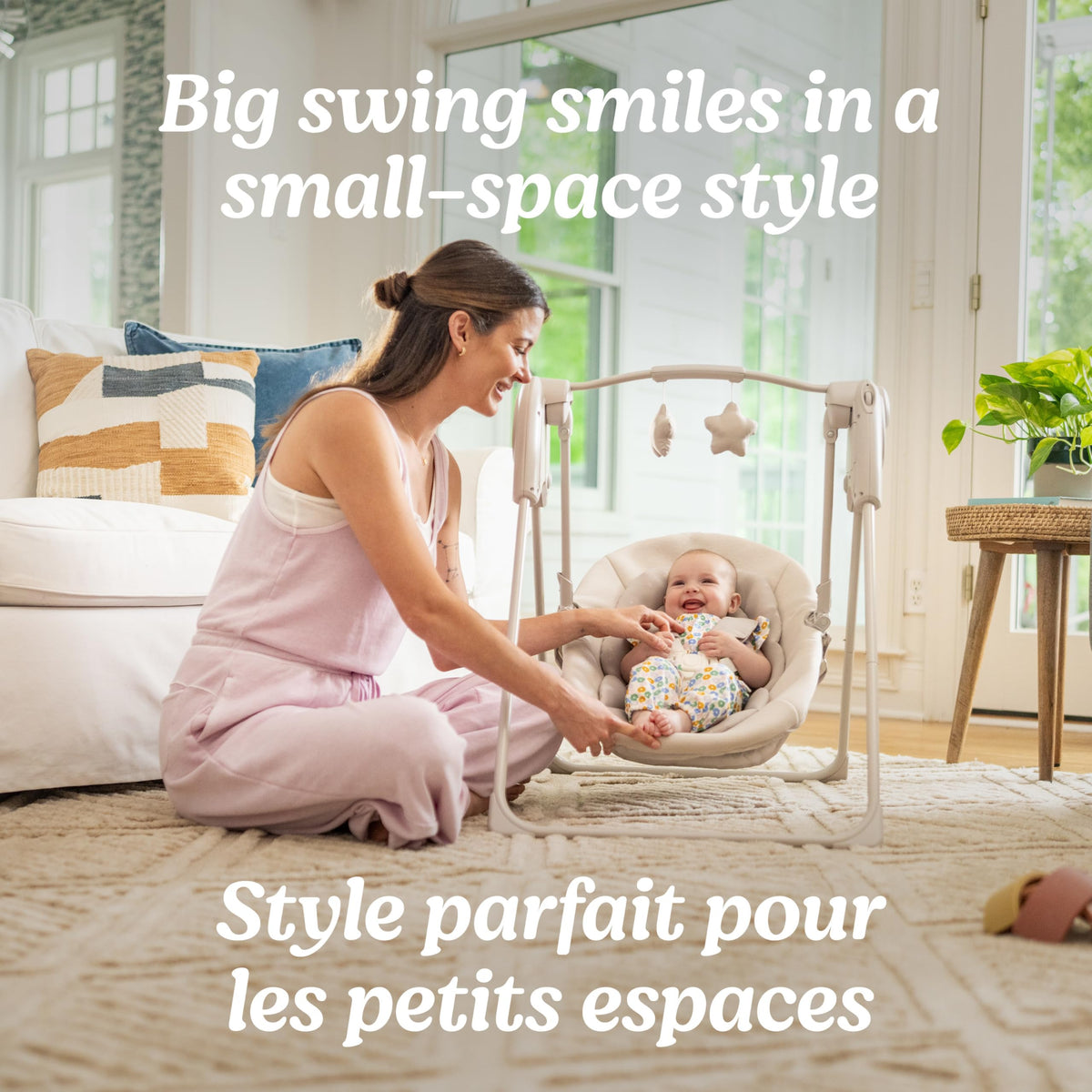 Graco Slim Spaces Compact Baby Swing