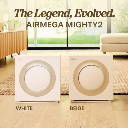 COWAY Airmega Mighty2 Air Purifier, Next Gen of AP-1512HH, for Large Room & Home Cleans up to 1,800 ft², IEST certified HEPA and Active Carbon for Allergies, Smoke, Dust, Pets & Mold, AP-1512N(W) 🍁 All In One Marketplace Canada