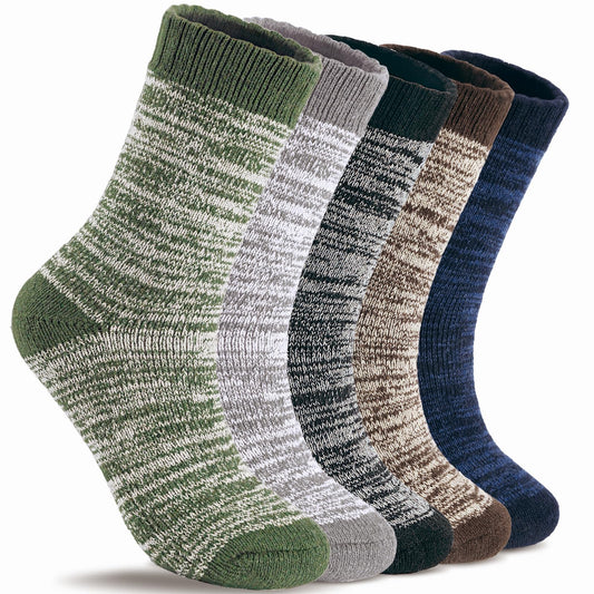 YUVFEHY 5 Pairs Merino Wool Socks for Men Extra Thick for Winter Hiking 🍁 All In One Marketplace Canada