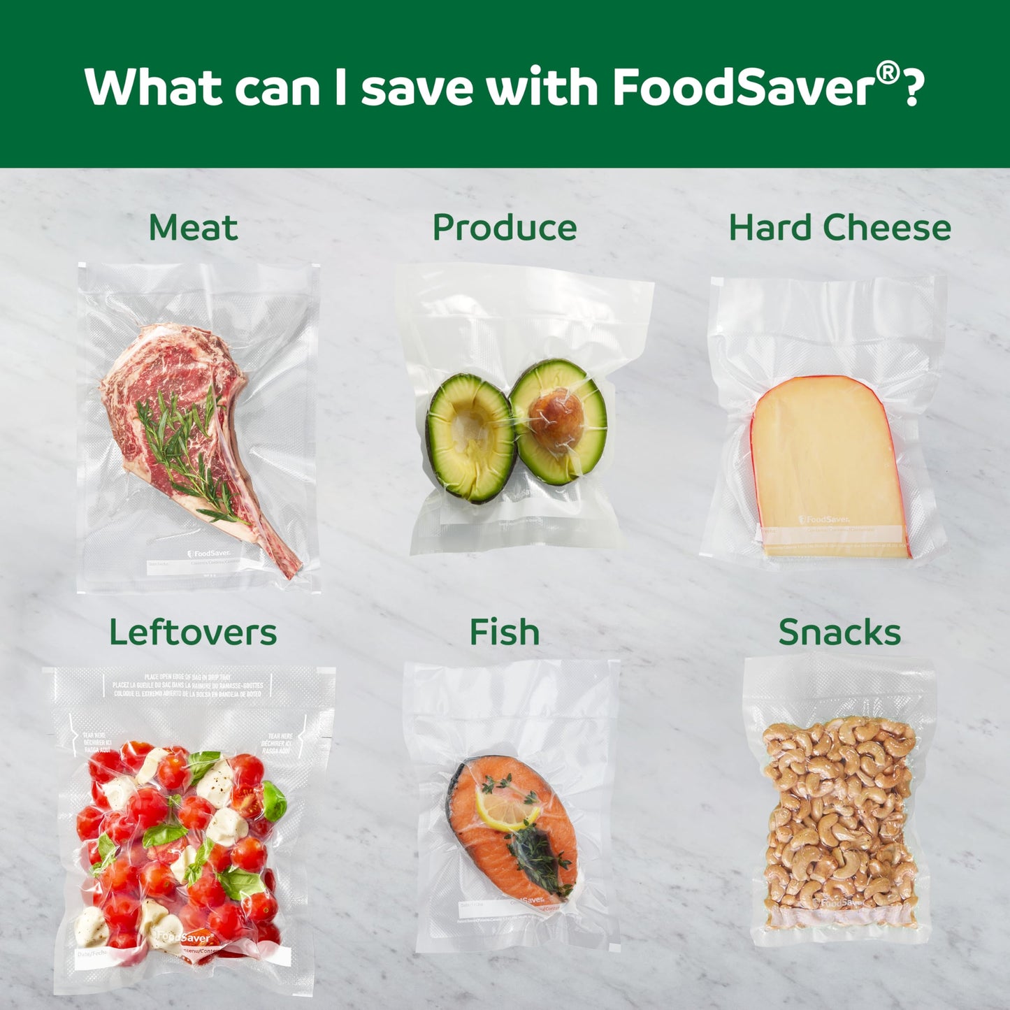 FoodSaver PowerVac Compact Vacuum Sealer Machine w/ Vertical Storage | 5 Airtight Vacuum Seal Bags & 1 Roll | VS0150 | Stainless Steel / Black - Available at All In One Marketplace Canada