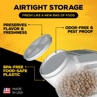 Gamma2 Vittles Vault Dog Food Storage Container (Durable, Food Safe, BPA Free Storage, Made in the USA with Recycled Materials)Holds up to 35 pounds 🍁 All In One Marketplace Canada Gamma2