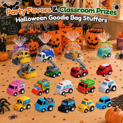 Fajiabao Toy Cars for Kids 3-5, 18 PCS Pull Back Cars and Trucks Set 🍁 All In One Marketplace Canada