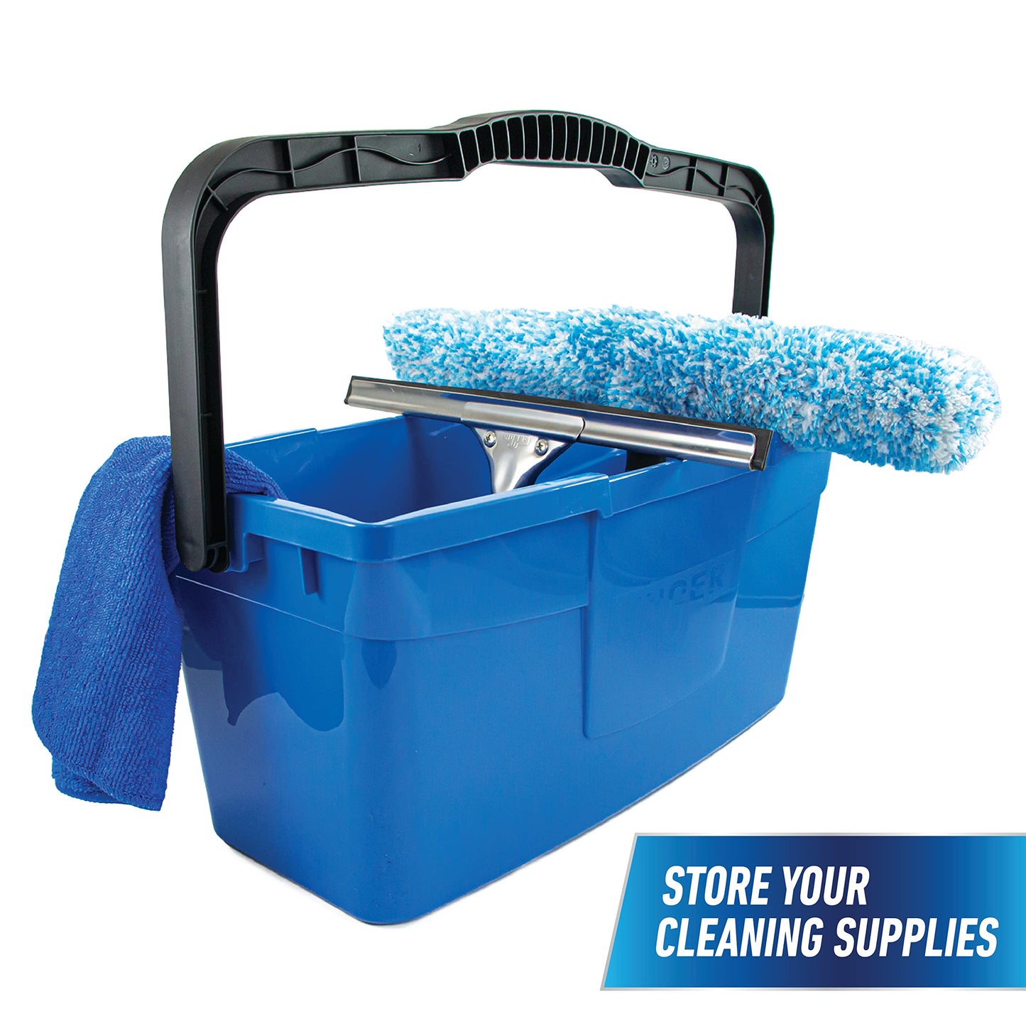 Unger Professional 3 Gallon Compact Cleaning, Window Washing, Mop Bucket Unger