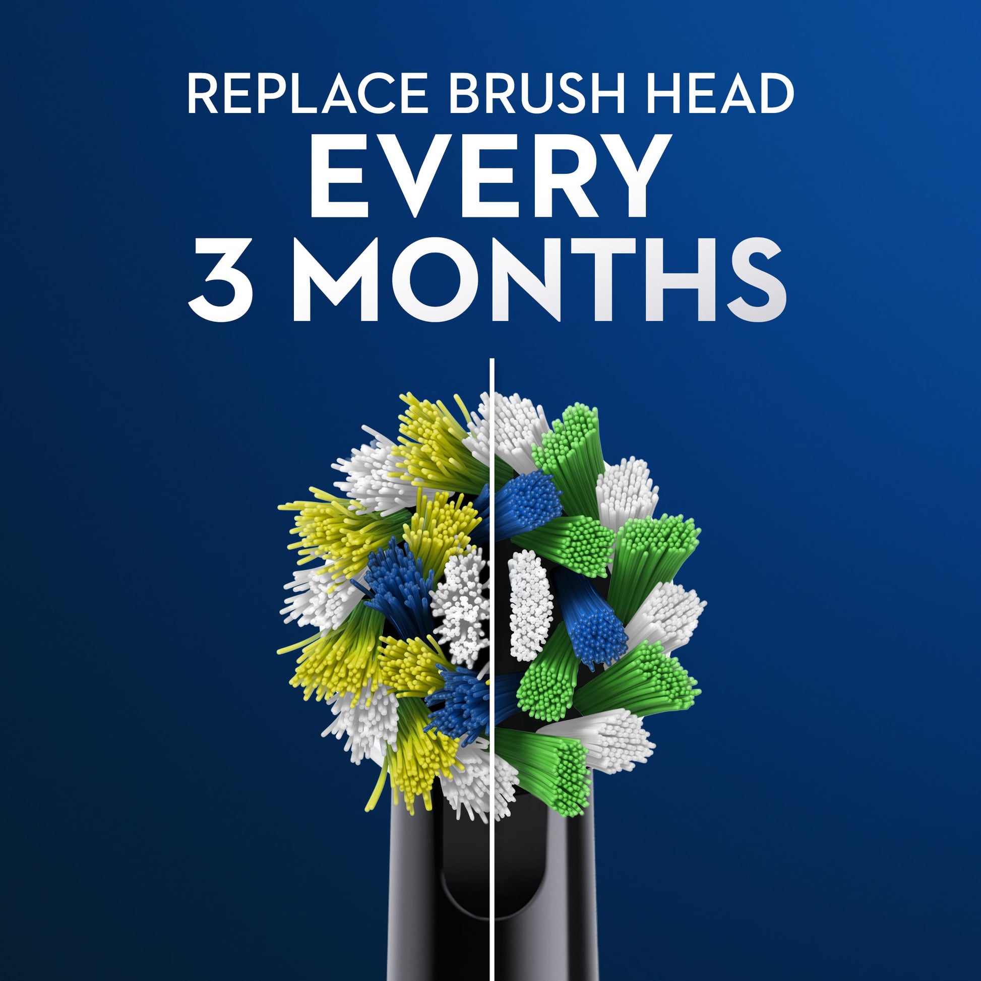 Oral-B CrossAction Electric Toothbrush Replacement Brush Heads, Black, 6 Count - Available at All In One Marketplace Canada
