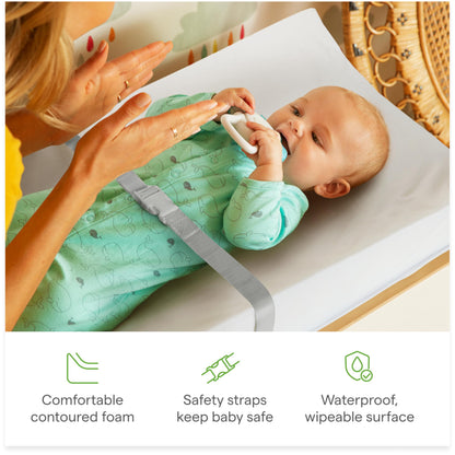 Munchkin Secure Grip Waterproof Diaper Changing Pad, 16" x 31" - Available at All In One Marketplace Canada