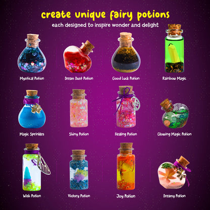 Dan&Darci Magic Fairy Potion Kit for Boys - Birthday Gifts for Girls - Gift Ideas for Girls Ages 6, 7, 8, 9, 10 - Toys 8-10, 7-8 - Arts & Crafts for Boys 6-8