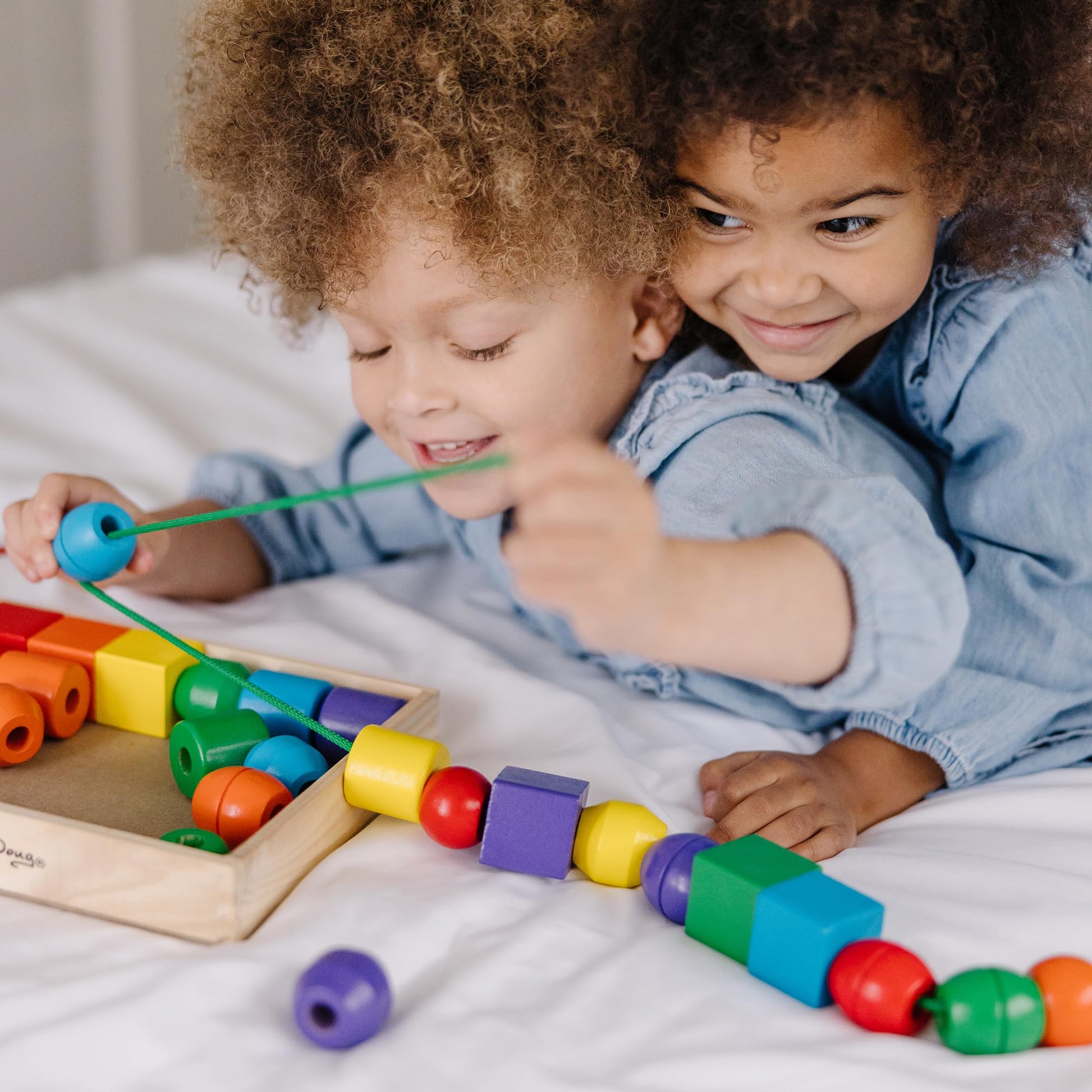 Melissa & Doug Primary Lacing Beads 33-Piece Montessori Toy Set Melissa & Doug