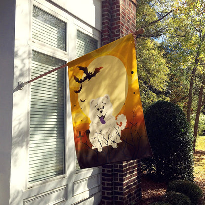 Caroline's Treasures BB4406CHF Halloween Chow Chow White Canvas House Size Flag, Large, Multicolor