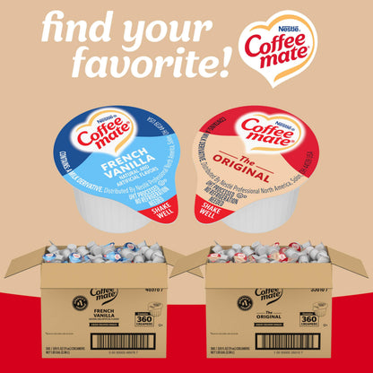 Coffee-Mate Original Liquid Creamer Singles, 0.375oz (Pack of 360)
