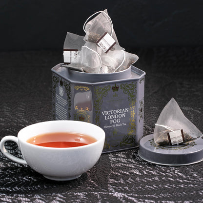 Harney & Sons Victorian London Fog Tea – Black Tea Blend with Citrus, Vanilla & Lavender – 30 Sachets (2.67 oz)