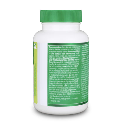 Organika Antiparasitic Capsules with Wormwood & Black Walnut Hull | Herbal Cleanse for Intestinal & Digestive Health | 7-Day Protocol | Traditional Botanical Formula | 56vcaps - Available at All In One Marketplace Canada