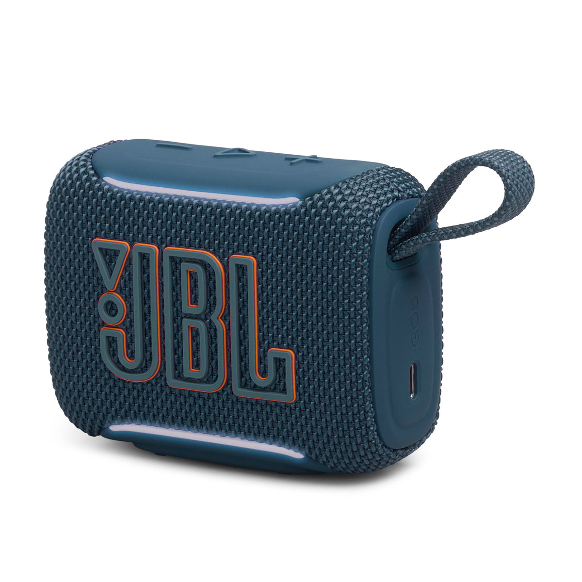 JBL Go 5 - Ultra-Portable Waterproof & Drop-Proof Speaker with JBL Legendary Sound & Ambient Edge Lighting, AirTouch Instant Stereo Pairing or Link Multiple Compatible Speakers via Auracast™ (Blue)
