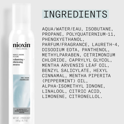 Nioxin Density Defend Styling Collection | Texturizes and Volumizes Hair