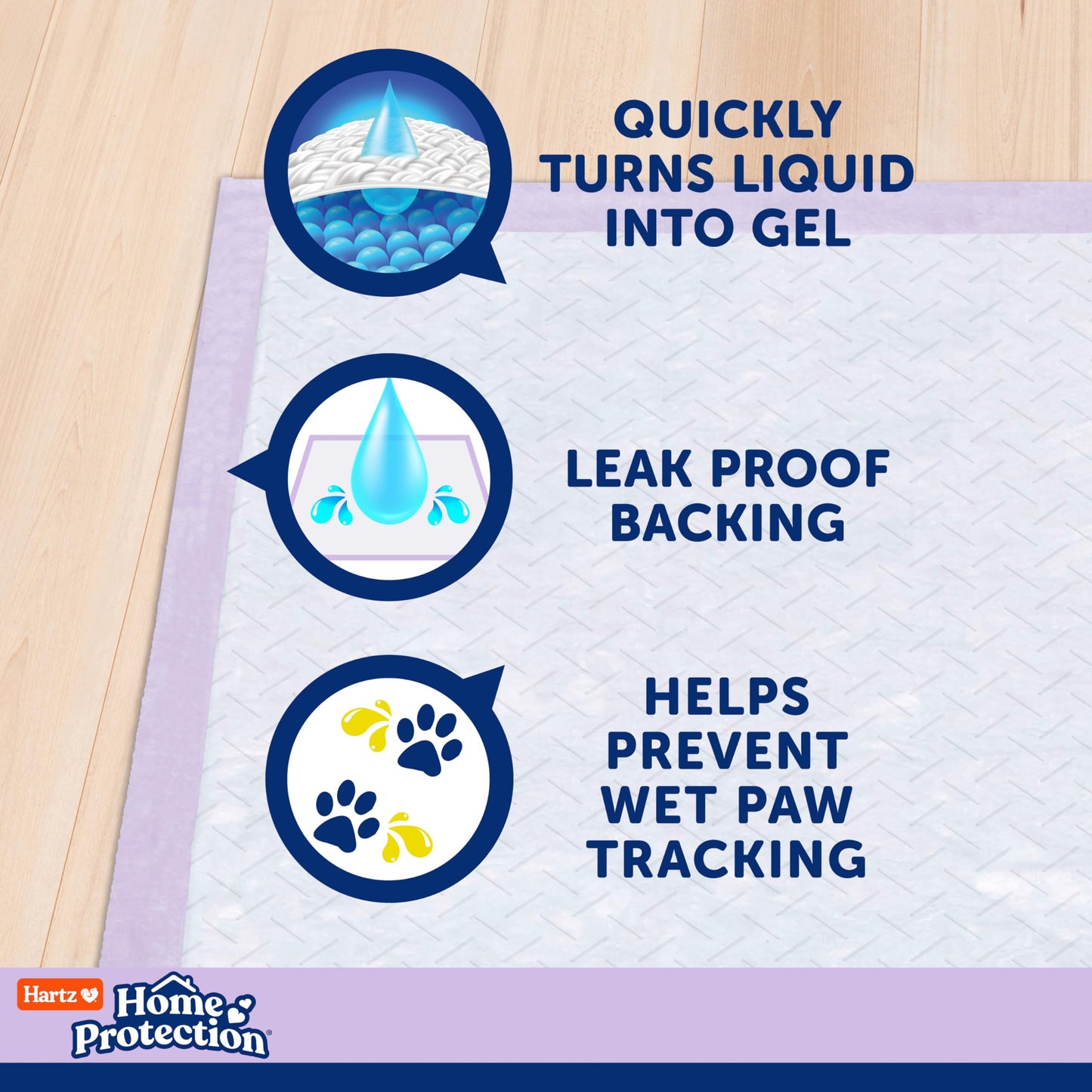 Hartz Home Protection Lavender Scented Dog Pads, 100 Count, Super Absorbent & Won't Leak, Odor Eliminating 🍁 All In One Marketplace Canada