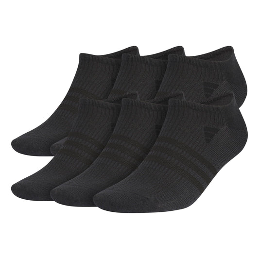 adidas Men's Superlite 3.0 6-Pack No-Show Socks, Black/Night Grey, Large