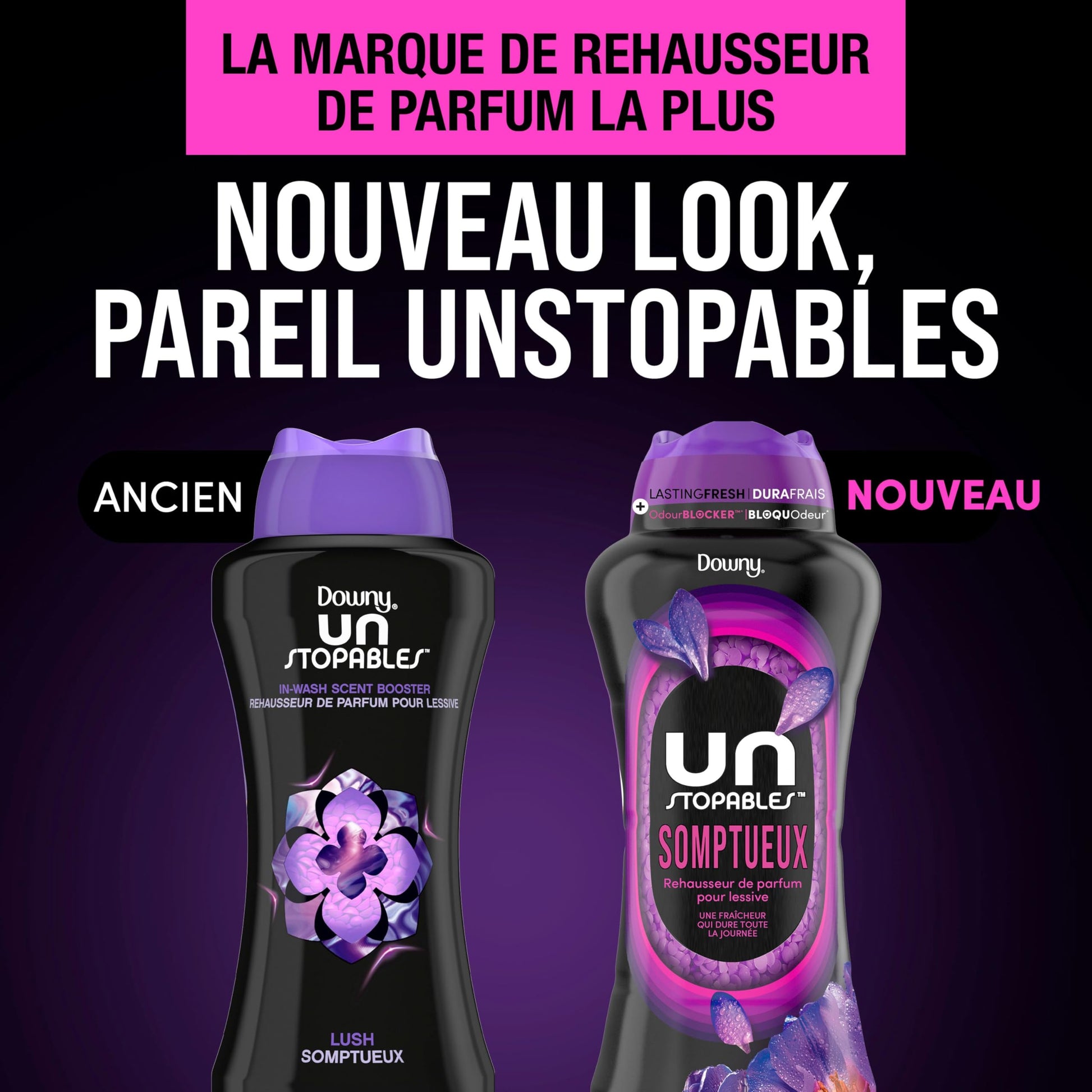 Downy Unstopables In Wash Scent Booster, Lush Scent, Laundry Beads for Odour Protection, Downy Scent Booster, Laundry Scent Boosters, 853 g - Available at All In One Marketplace Canada