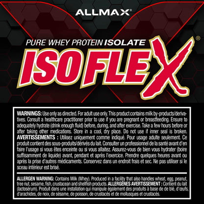 ALLMAX ISOFLEX Whey Protein Isolate, Vanilla, 2 lb ALLMAX