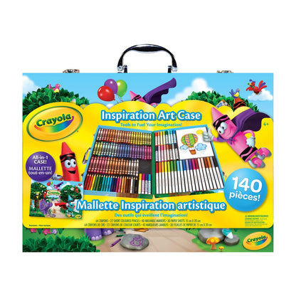 Crayola Inspiration Art Case Colouring Set (140ct) - Art Supplies Set For Kids, Travel Drawing Kit, Gift for Girls & Boys, Ages 4+ Crayola