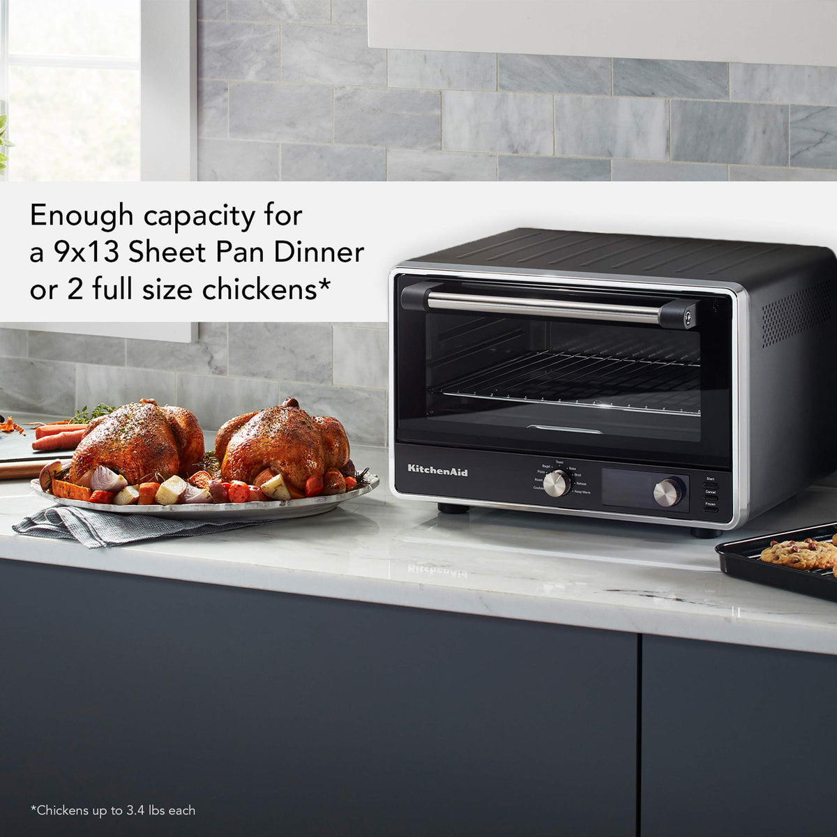 KitchenAid Digital Air Fryer Countertop Oven, KCO124BM, Black Matte
