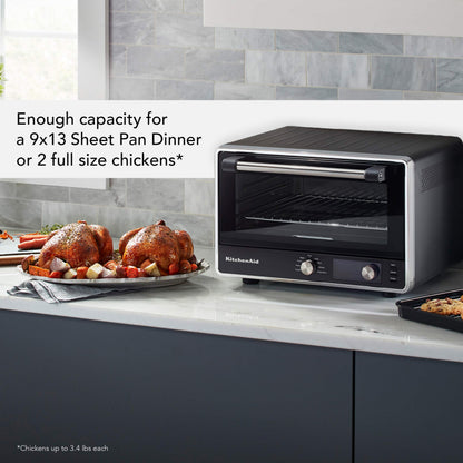 KitchenAid Digital Air Fryer Countertop Oven, KCO124BM, Black Matte