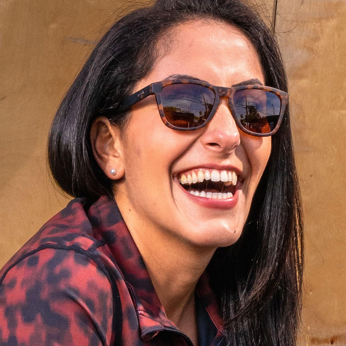 goodr Bosley's Basset Hound Dreams Polarized Sunglasses, Medium Sized (OG), Brown Translucent Frames with Brown Non-Reflective Glare Reducing Lenses, UV400 Protection, No Slip, No Bounce - Available at All In One Marketplace Canada