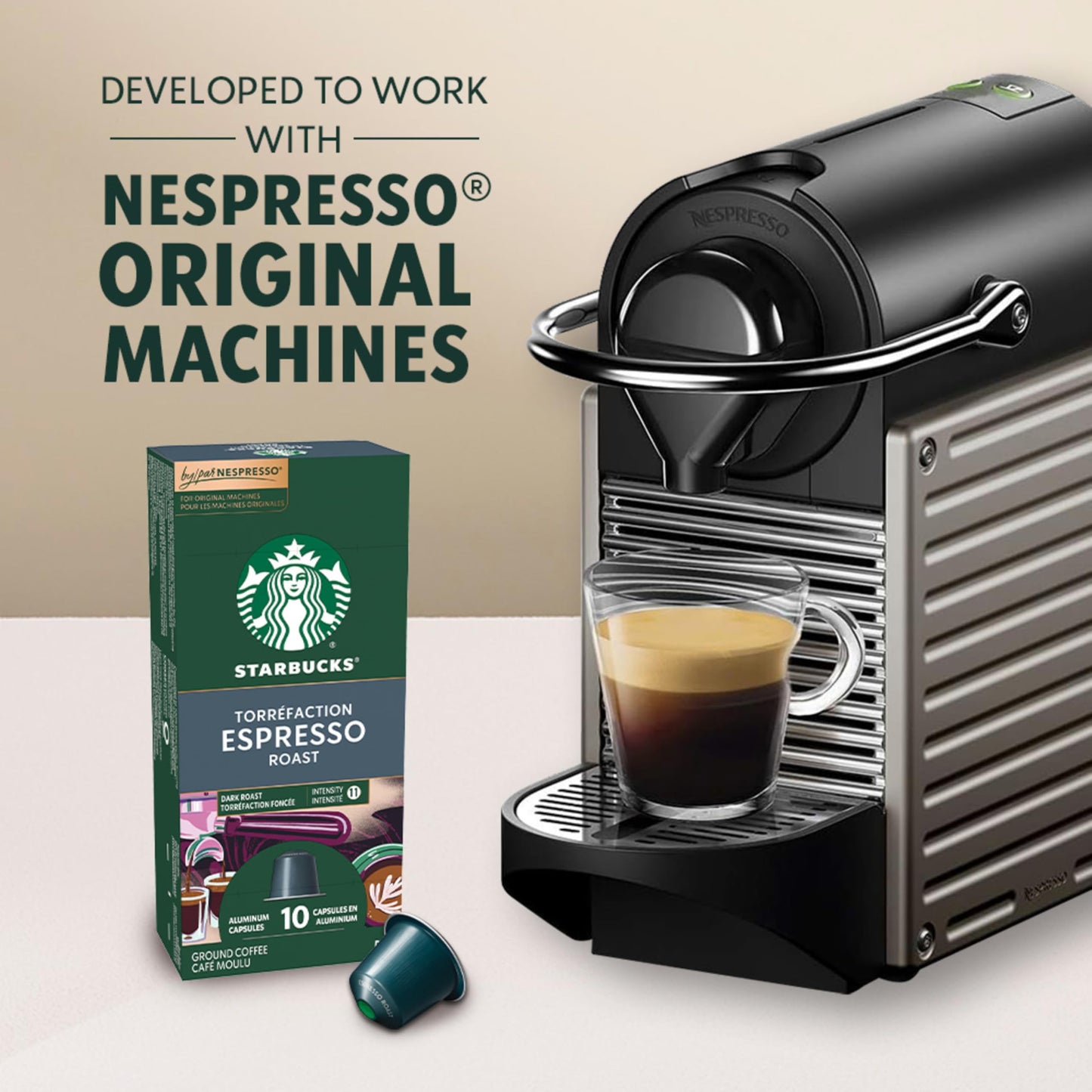 STARBUCKS by Nespresso Espresso Roast Coffee Capsules, For Original Line, 5 Boxes, 275 g - Available at All In One Marketplace Canada