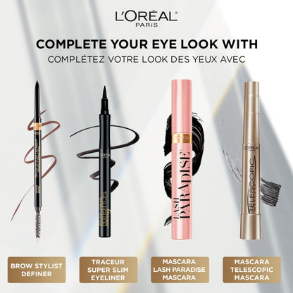 L'Oreal Paris Telescopic Waterproof Mascara, Eyelash Lengthening Mascara, Unique Non-Clumping Formula, Delivers Intense Length, For Sensitive Eyes, Black, 8 ml - Available at All In One Marketplace Canada