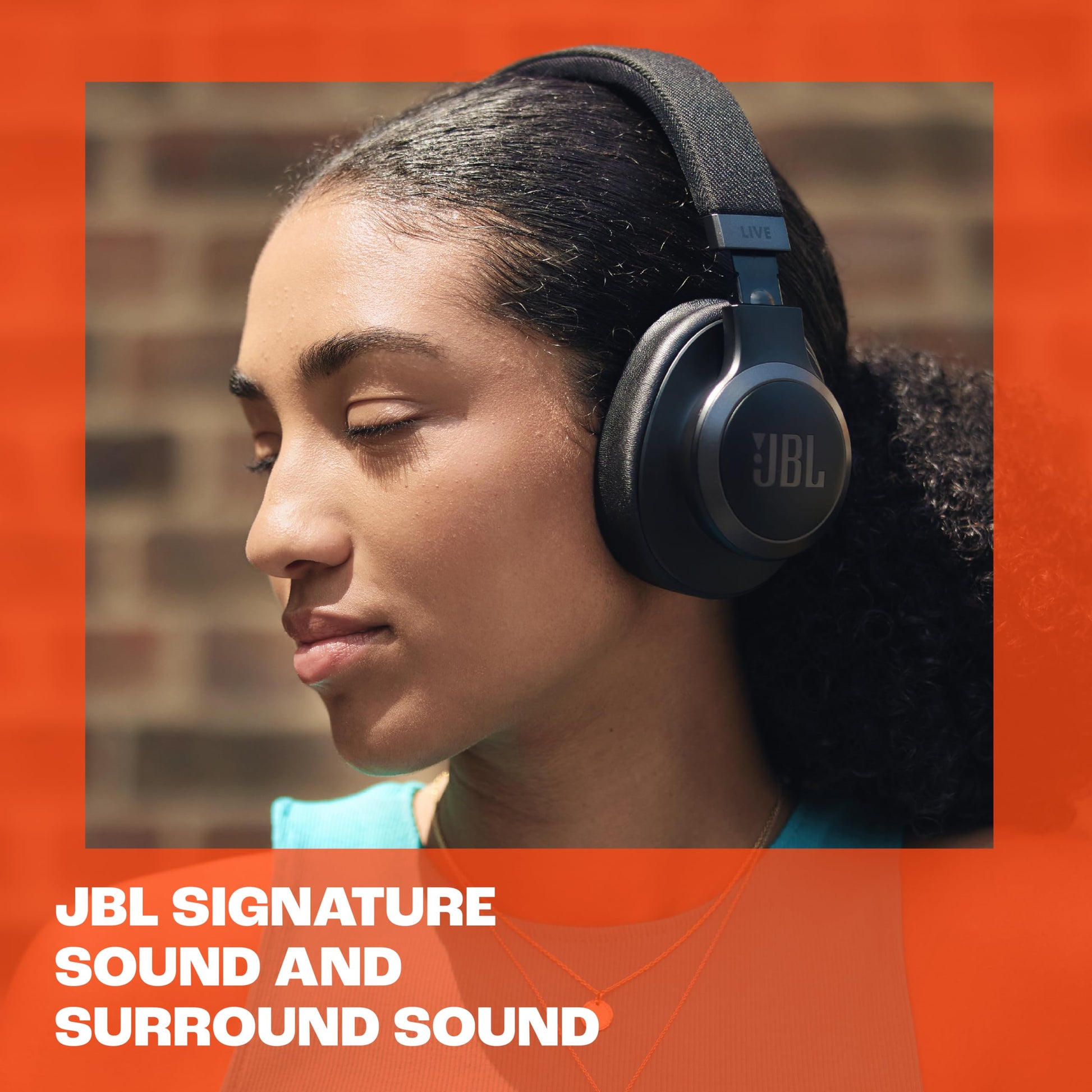JBL Live 770NC - Wireless Over-Ear Headphones with True Adaptive Noise Cancelling with Smart Ambient, Up to 65 Hours of Battery Life, Comfort-fit Fabric Headband & Carrying Pouch (Black) - Available at All In One Marketplace Canada