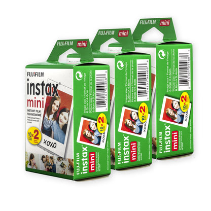 Fujifilm Instax Mini Film, White Multi-Pack (60 Exposures)