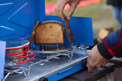Coghlan's Camp Stove Toaster – Stainless Steel, Lightweight, Portable and Compact Design for Outdoor Cooking, Toasts Up to 4 Slices at a Time, Perfect for Camping, Hiking, Backpacking, and Picnics Coghlan's