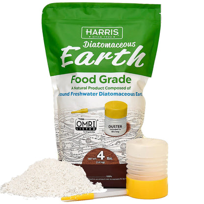 Harris Diatomaceous Earth Food Grade, 4lb w/Free Powder Duster 🍁 All In One Marketplace Canada