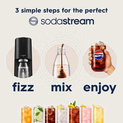 SodaStream Pepsi Zero Sugar Flavor Syrup 440mL – 6-Pack (Yields 54L)
