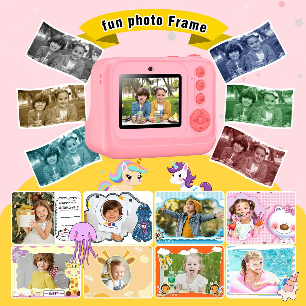Kids Printing Camera for 3-12 Girls Boys Toddler Christmas Birthday Gifts 🍁 All In One Marketplace Canada