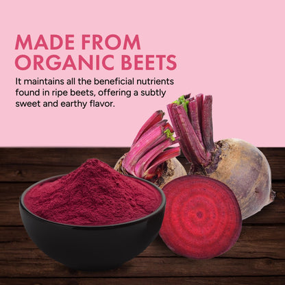 Rootalive Organic Beetroot Powder 454g (1lb) – Raw, Organic, Gluten-Free, Vegan, Ideal for Smoothies, Juice, Baking, Sauces & Natural Food Colour - Available at All In One Marketplace Canada