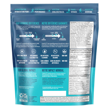 Liquid I.V. Hydration Multiplier Electrolyte Drink Mix - Enhanced Hydration Electrolyte Powder with Vitamins B3, B5, B6, B12 and C -18x On-the-go Sticks for Workout and Travel - Passion Fruit