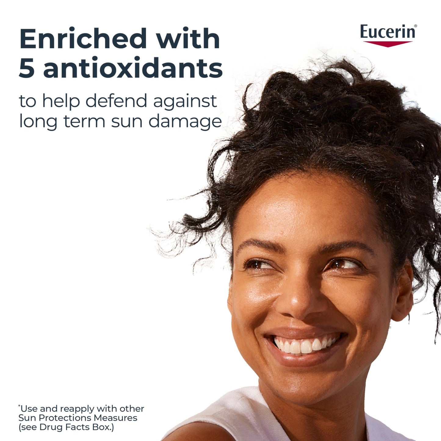 Eucerin Tinted Age Defense SPF 50 Face Sunscreen, Daily Face Sunscreen SPF 50 With Hyaluronic Acid and Antioxidants, Body SPF 50 Lotion with UVA-UVB Sun Protection, Fragrance Free & Non Greasy, 50 ml - Available at All In One Marketplace Canada