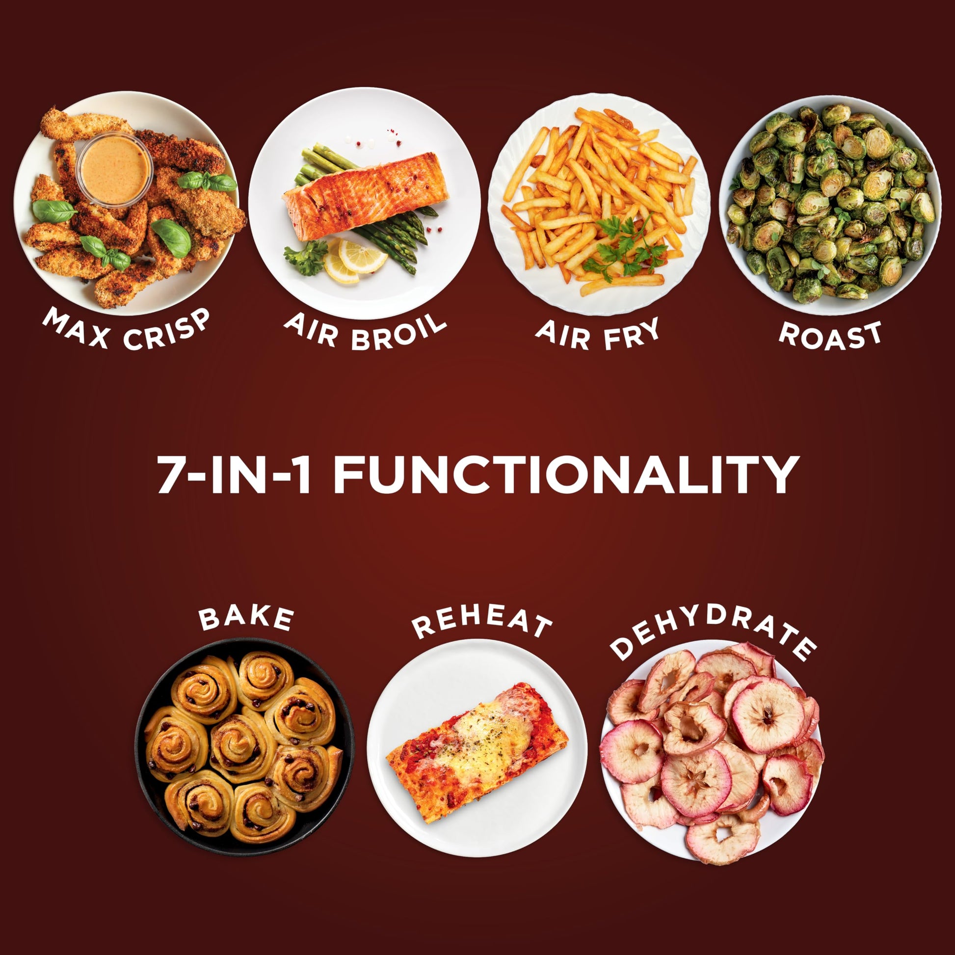 Ninja Air Fryer Pro XL 7-in-1, Max Crisp Tech, 450F for Hotter, Crispy Results, 6.5 QT Capacity, Max Crisp, Broil, Air Fry, Roast, Bake, Reheat, Dehydrate, Space Saving, AF182AMZC (Canadian Version) Ninja