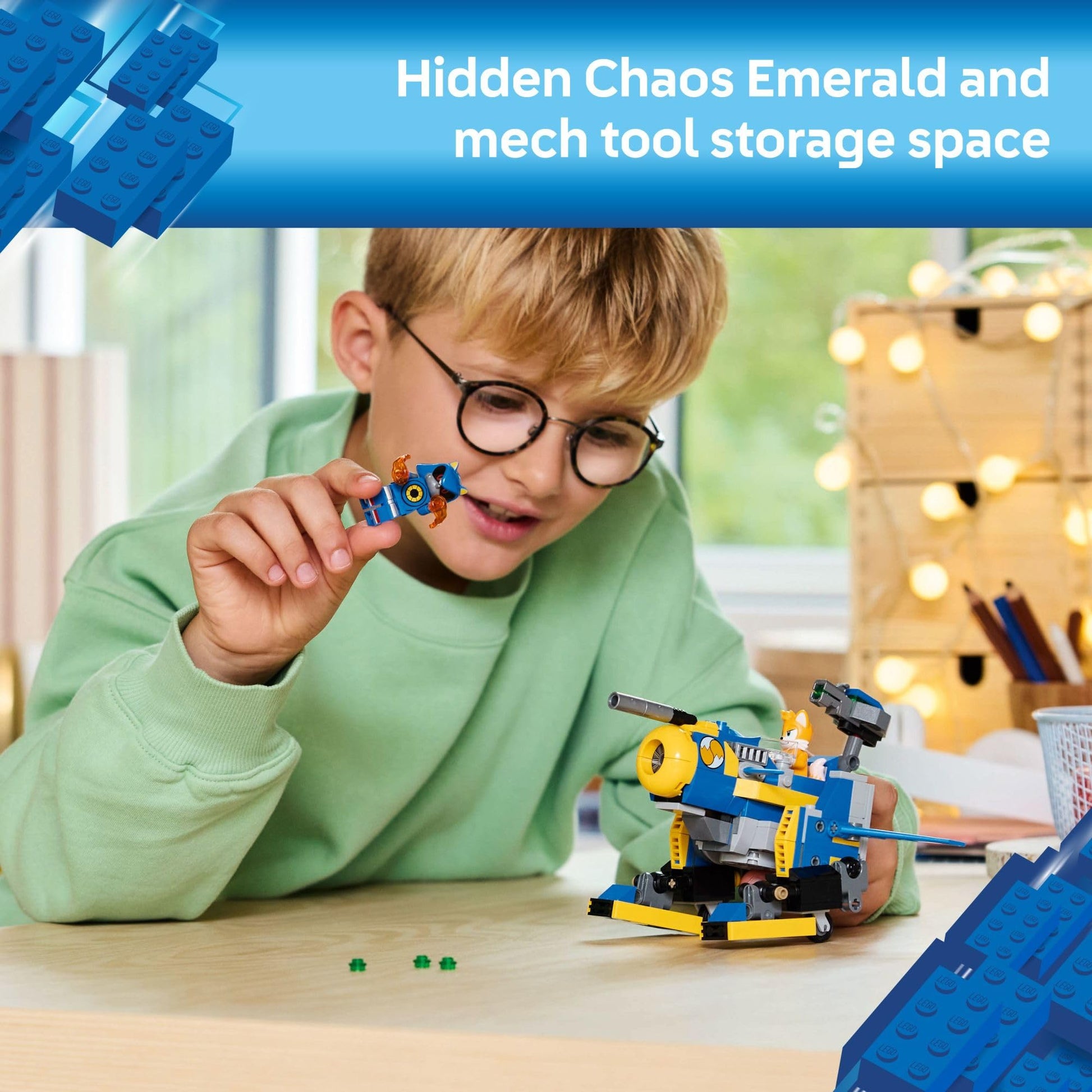 LEGO Sonic The Hedgehog Cyclone vs. Metal Sonic - Building Toy for Kids, Boys and Girls, Ages 8+ - Mech Suit with Metal Sonic and Tails Minifigures for Pretend Play - Gift Idea for Birthdays - 77002 LEGO