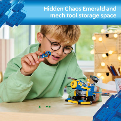 LEGO Sonic The Hedgehog Cyclone vs. Metal Sonic - Building Toy for Kids, Boys and Girls, Ages 8+ - Mech Suit with Metal Sonic and Tails Minifigures for Pretend Play - Gift Idea for Birthdays - 77002 LEGO
