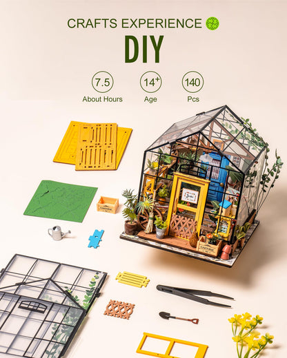 Rolife DIY Miniature Greenhouse Kits for Adults - Cathy's Flower House 🍁 All In One Marketplace Canada