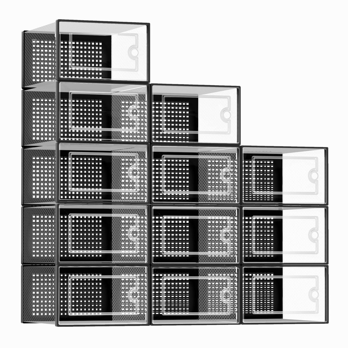 Kuject X-Large Shoe Boxes Organizers Fit US Women Size 12 / Men Size 11