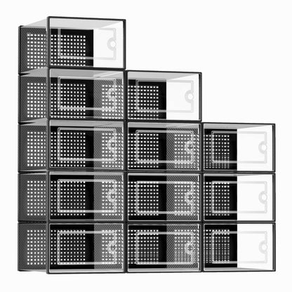 Kuject X-Large Shoe Boxes Organizers Fit US Women Size 12 / Men Size 11