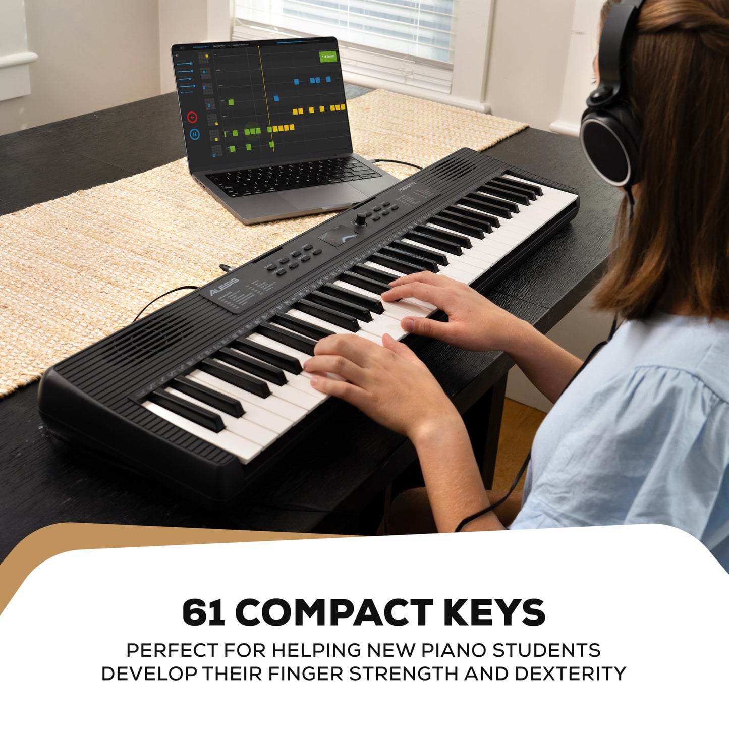 Alesis Melody 61 MK4 61-Key Piano Keyboard Bundle