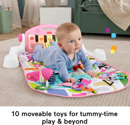Fisher-Price Glow and Grow Kick & Play Piano Gym, Pink Fisher-Price