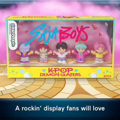 Little People Collector Kpop Demon Hunters: Saja Boys Special Edition Set for Movie Fans, 5 Figures in a Display Package Little People COLLECTOR