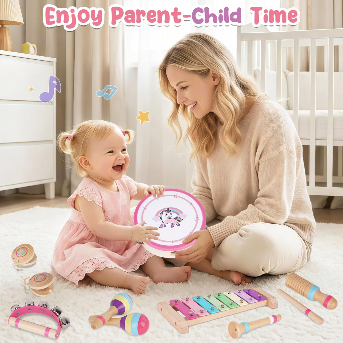 ATOYUS Musical Instruments for Toddlers 1-3, Unicorn Montessori Music Toys 🍁 All In One Marketplace Canada