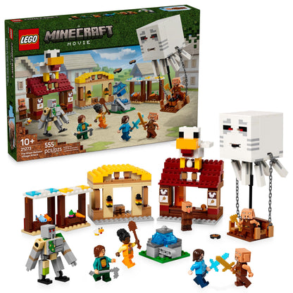 LEGO Minecraft The Ghast Balloon Village Attack- Toy Building Set for Kids, Girls and Boys Ages 10+ - Includes Steve, Natalie, and Dawn Minifigures - Birthday Gift Idea - 21273 LEGO