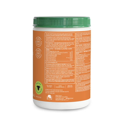 Organika Canadian-Made Enhanced Collagen Bone and Joint Powder - with Glucosamine, MSM, Chondroitin Sulfate, Vitamin D3 and K2 | Helps Restore Bone and Joint Health + Healthier Skin and Hair - 280g Organika