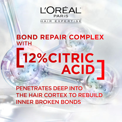 L'Oréal Paris Hair Expertise Bond Repair Shampoo and Conditioner Set with Hair Treatment, Citric Acid for Hair Breakage, 3x Pieces (Pre-Shampoo, Shampoo, Conditioner) - Available at All In One Marketplace Canada